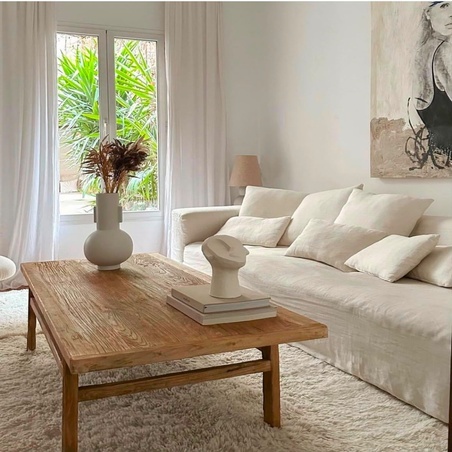 Room styled with antique furniture